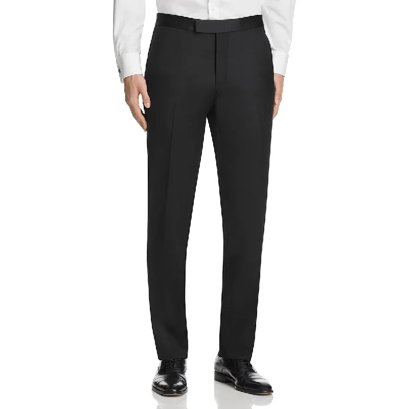 Ted Baker Mens Josh Wool Tuxedo Dress Pants