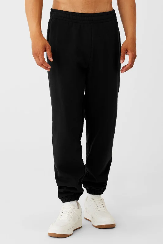 Cuffed Renown Heavy Weight Sweatpant - Black