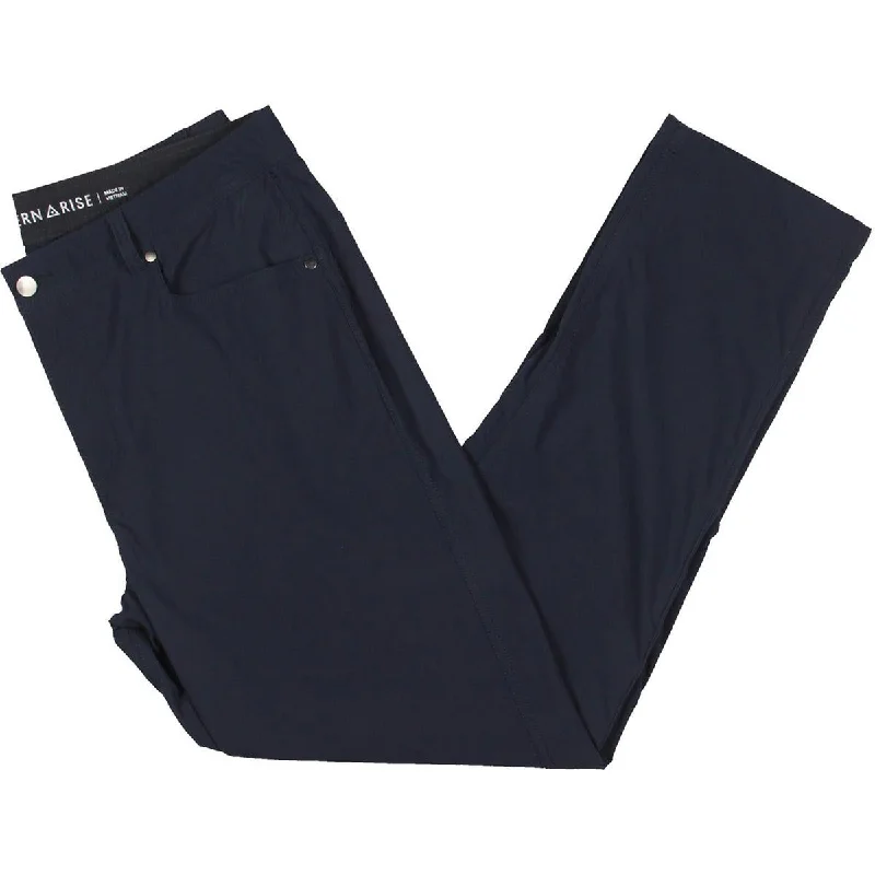 Western Rise Mens Casual Pockets Straight Leg Pants