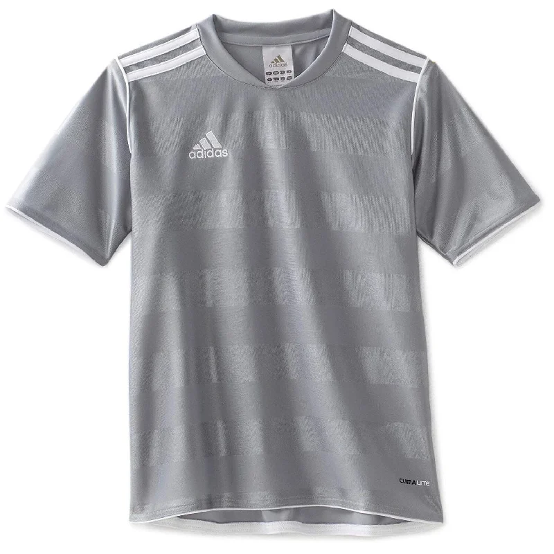 Adidas Men's Tabela 11 Jersey T-Shirt Silver/White Size Extra Large - silver - Extra large