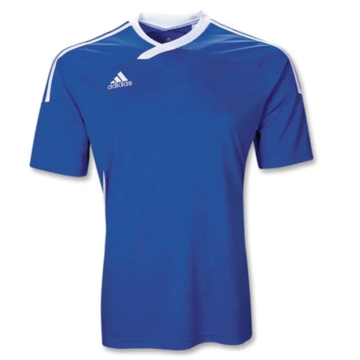 Adidas Men's Tiro 11 Jersey T-Shirt Cobalt/White Size Youth Small - Blue