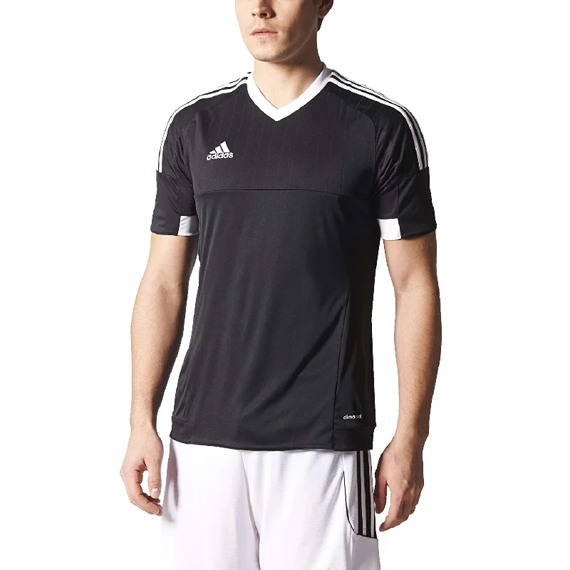 Adidas Men's TIRO 15 Jersey T-Shirt Black/White Size Large - Black