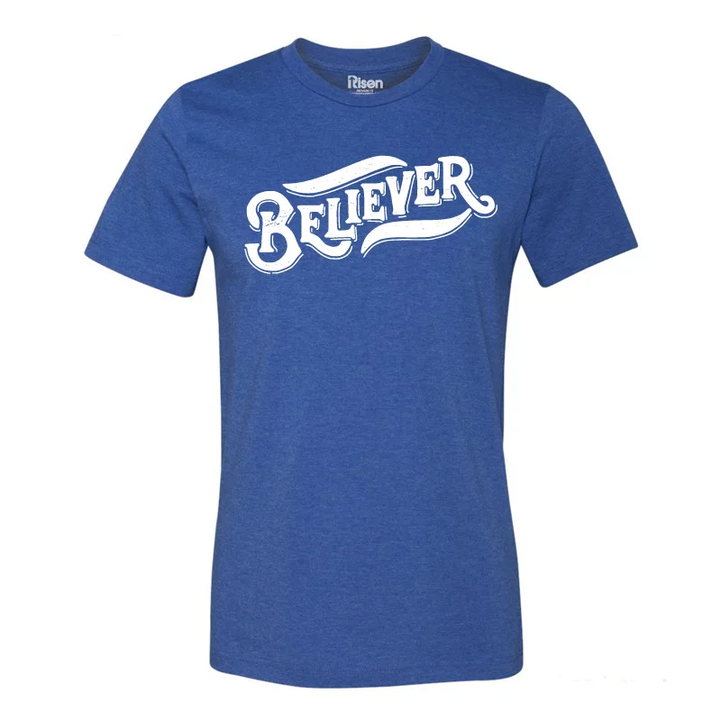 Believer blue tee