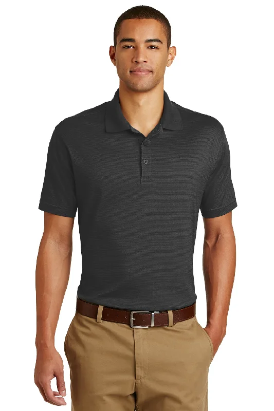 Eddie Bauer Mens Performance UPF 30+ Short Sleeve Polo Shirt - Black