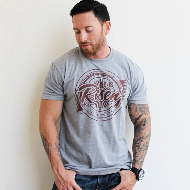 He is Risen Gray tee