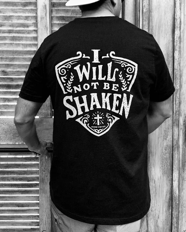 I will not be shaken black Tee