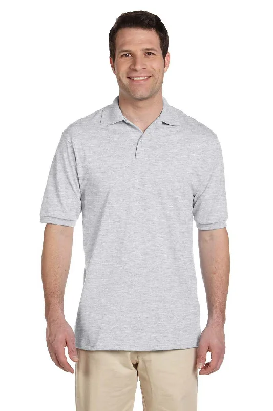 Jerzees Mens SpotShield Stain Resistant Short Sleeve Polo Shirt - Ash Grey