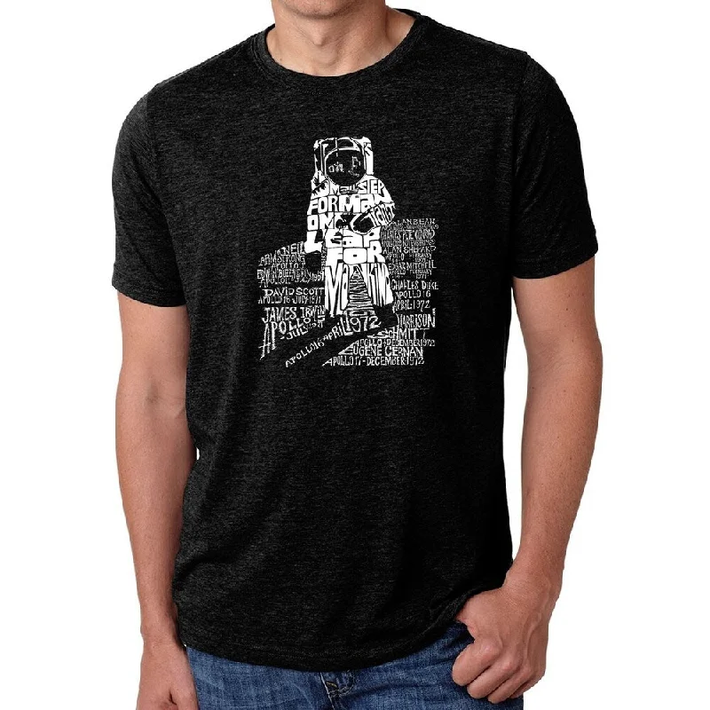 Los Angeles Pop Art Men's Premium Blend Word Art T-shirt - ASTRONAUT