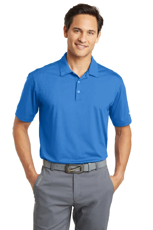 Nike Mens Dri-Fit Moisture Wicking Short Sleeve Polo Shirt - Brisk Blue