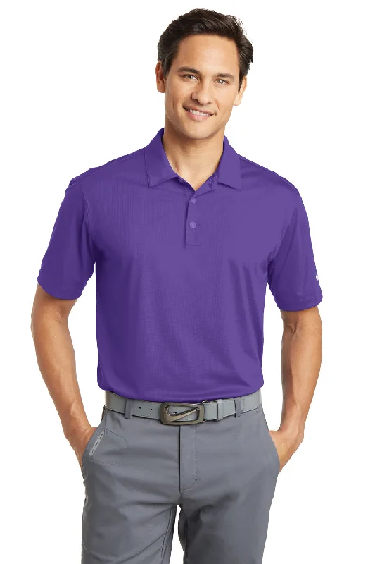 Nike Mens Dri-Fit Moisture Wicking Short Sleeve Polo Shirt - Court Purple