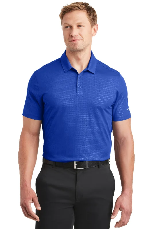 Nike Mens Dri-Fit Moisture Wicking Short Sleeve Polo Shirt - Old Royal Blue