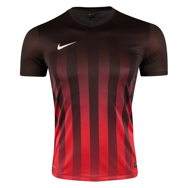 Nike Men's US Striped Division II Jersey T-Shirt Red/Black - Red