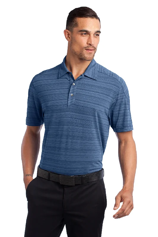 Ogio Mens Elixir Moisture Wicking Short Sleeve Polo Shirt - Indigo Blue