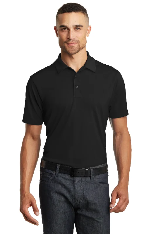 Ogio Mens Framework Moisture Wicking Short Sleeve Polo Shirt - Blacktop