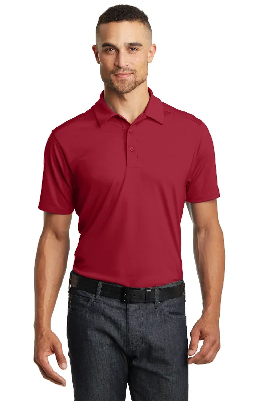 Ogio Mens Framework Moisture Wicking Short Sleeve Polo Shirt - Signal Red