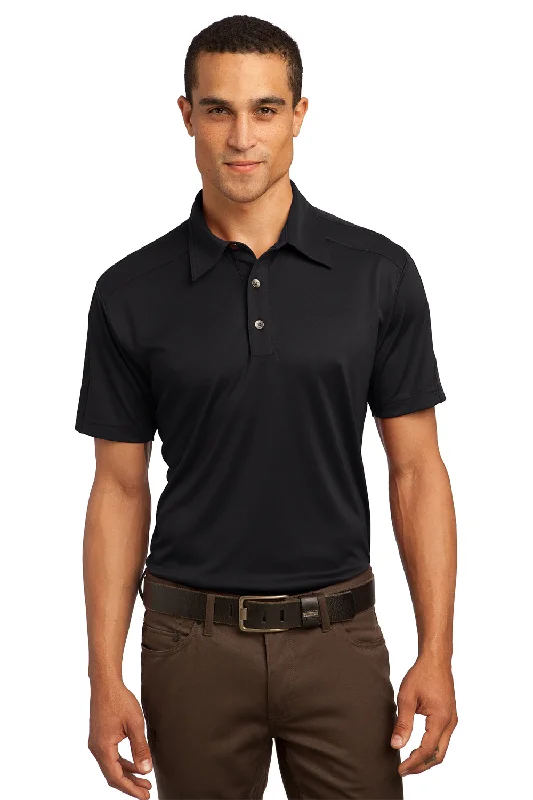 Ogio Mens Hybrid Moisture Wicking Short Sleeve Polo Shirt - Blacktop