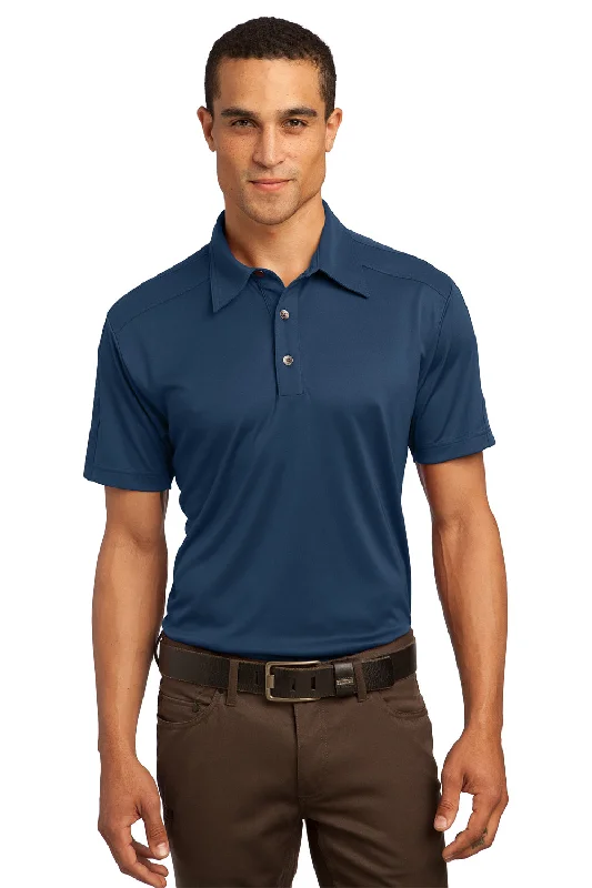 Ogio Mens Hybrid Moisture Wicking Short Sleeve Polo Shirt - Indigo Blue