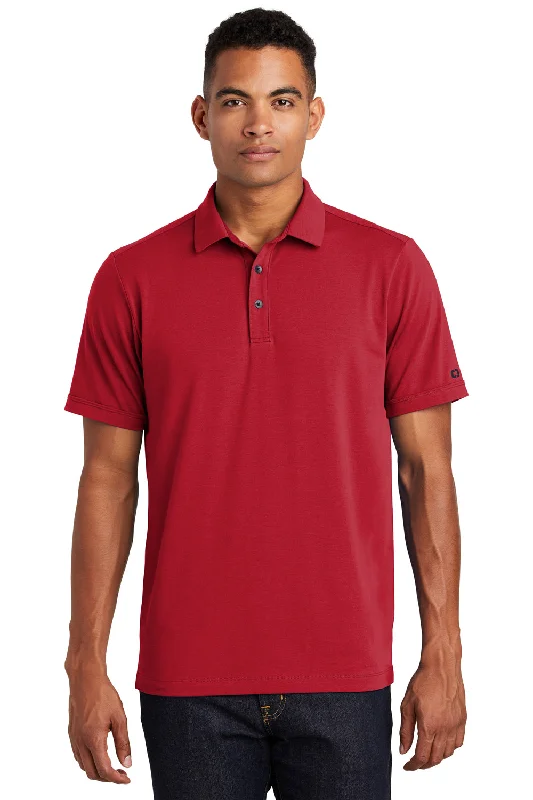 Ogio Mens Limit Moisture Wicking Short Sleeve Polo Shirt - Signal Red