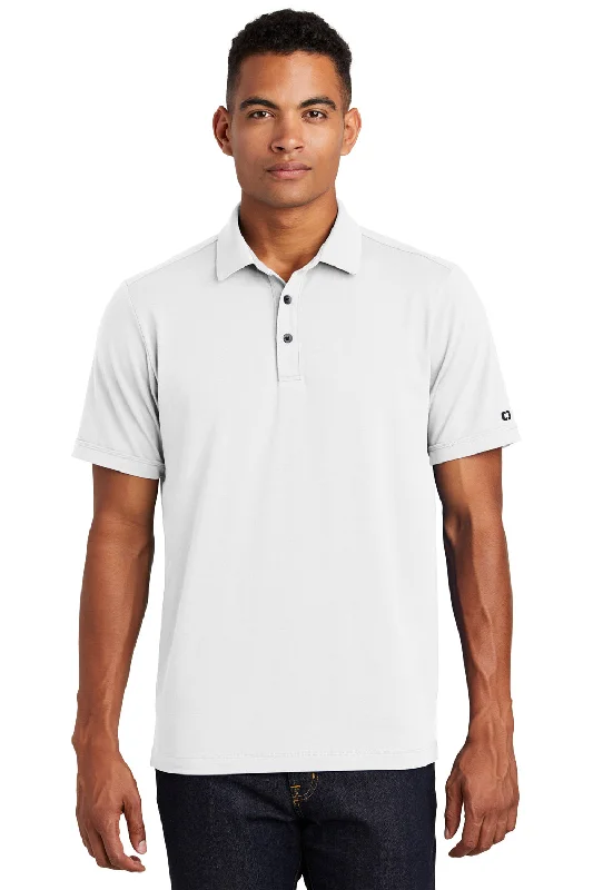 Ogio Mens Limit Moisture Wicking Short Sleeve Polo Shirt - Bright White