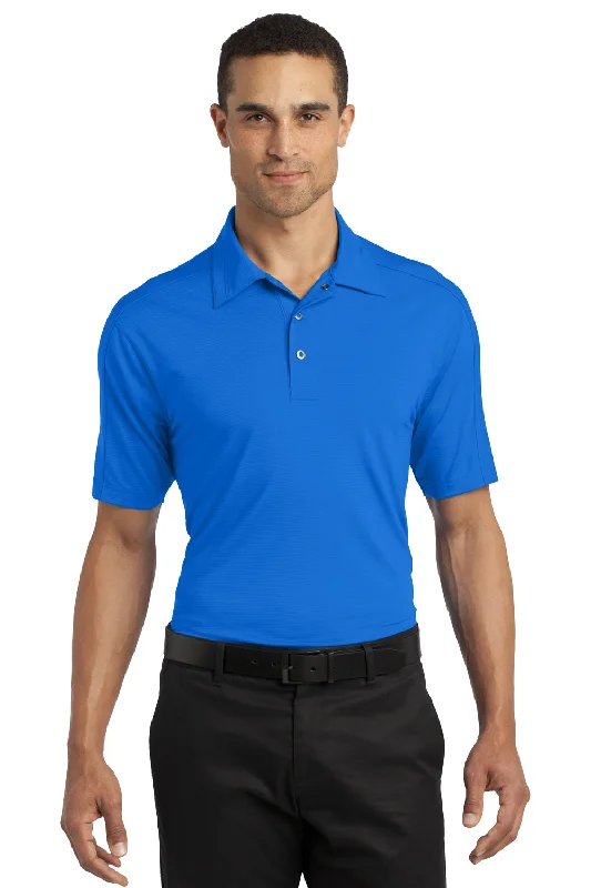 Ogio Mens Linear Moisture Wicking Short Sleeve Polo Shirt - Electric Blue