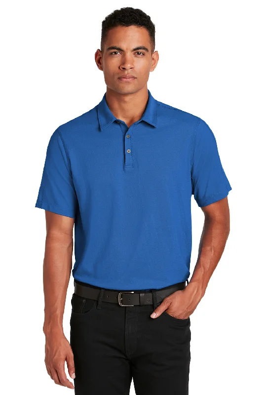 Ogio Mens Onyx Moisture Wicking Short Sleeve Polo Shirt - Electric Blue