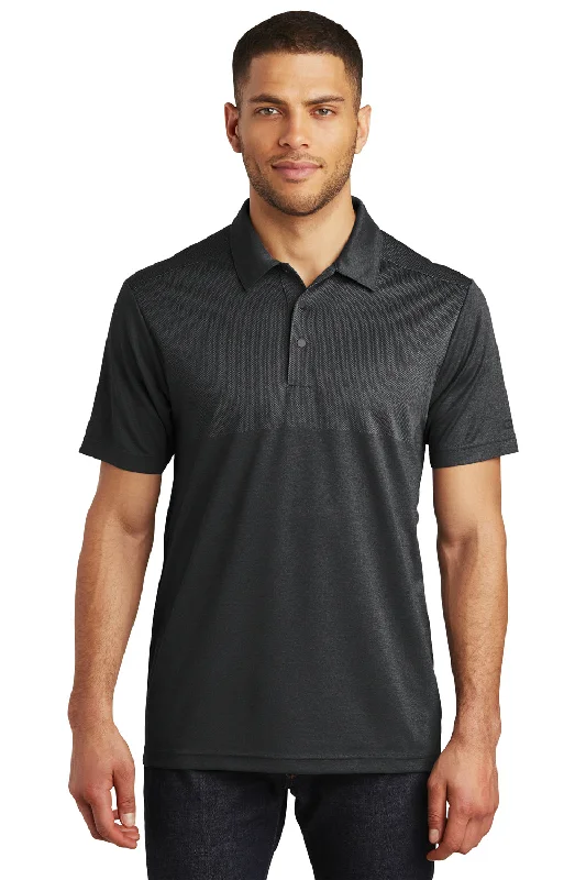 Ogio Mens Surge Moisture Wicking Short Sleeve Polo Shirt - Heather Blacktop