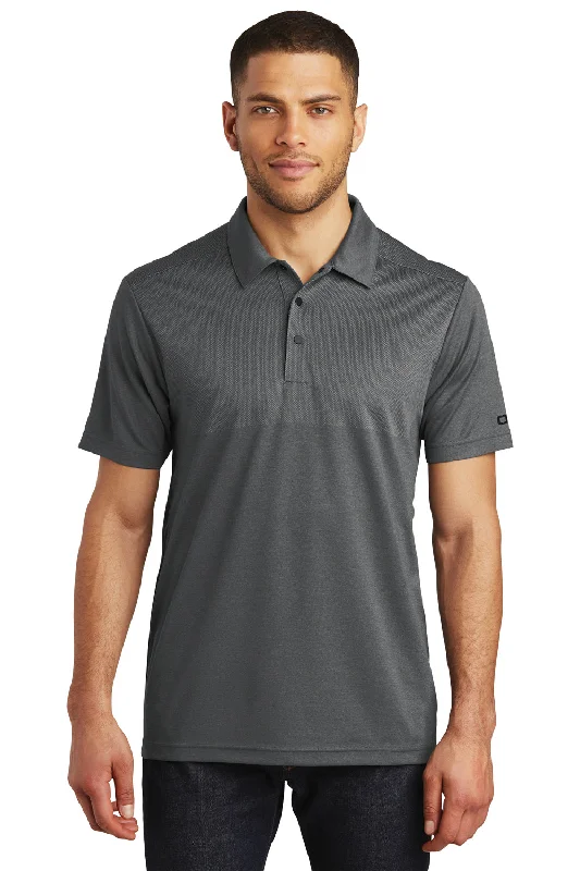 Ogio Mens Surge Moisture Wicking Short Sleeve Polo Shirt - Heather Diesel Grey