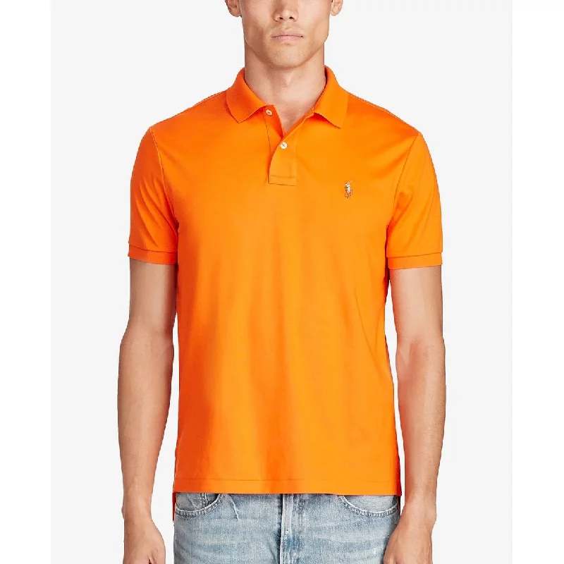 Polo Ralph Lauren Men's Standard-Fit Cotton Polo Orange Size Small - s