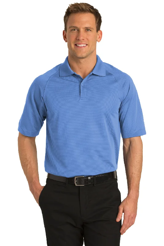 Port Authority Mens Dry Zone Moisture Wicking Short Sleeve Polo Shirt - Blue Lake