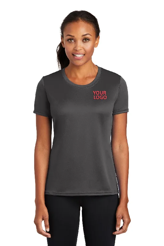 Port & Company Ladies Performance Branded Tee's, Charcoal