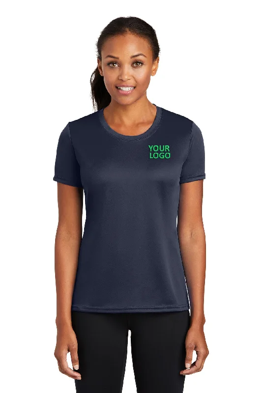 Port & Company Ladies Performance Branded Tee's, Deep Navy