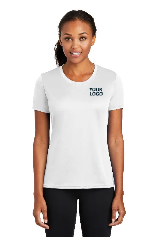 Port & Company Ladies Performance Customized Tee's, White