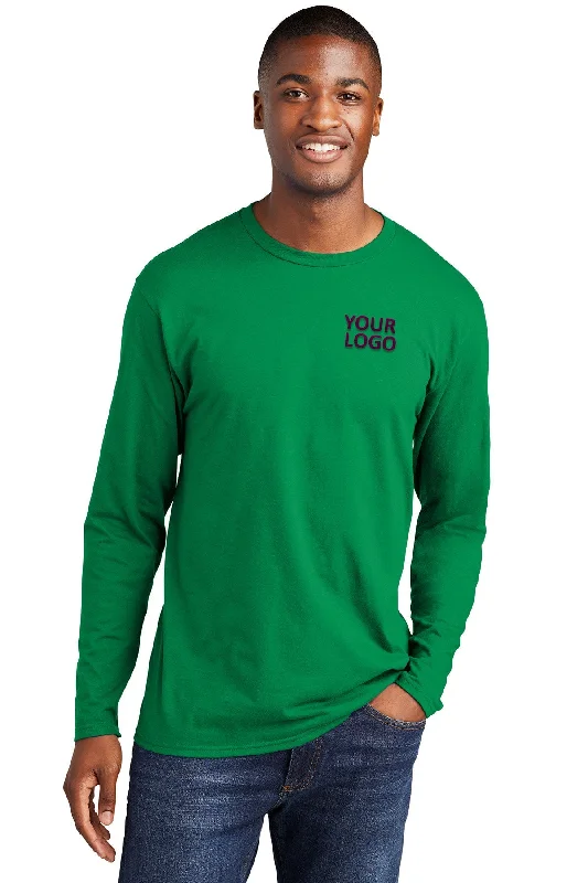 Port & Company Long Sleeve Fan Customized Favorite Tee's, Athletic Kelly