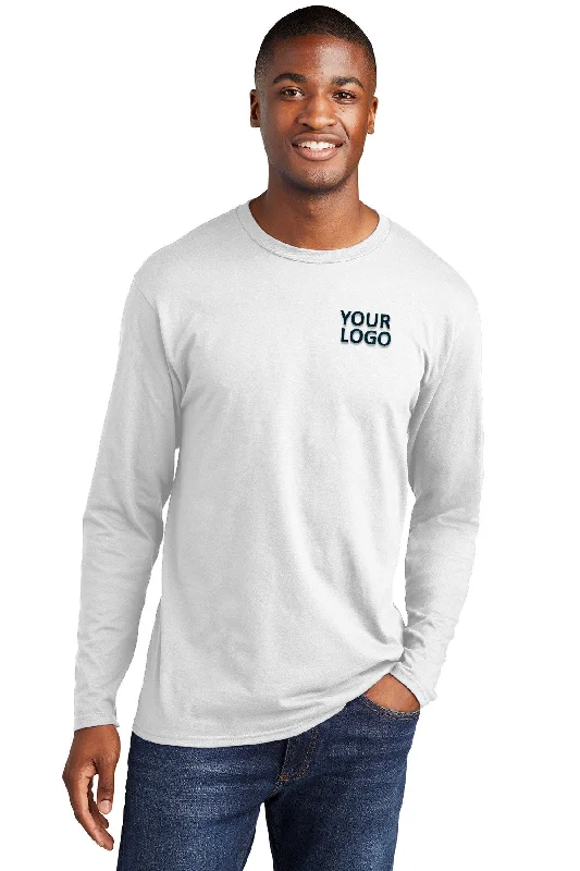 Port & Company Long Sleeve Fan Custom Favorite Tee's, White