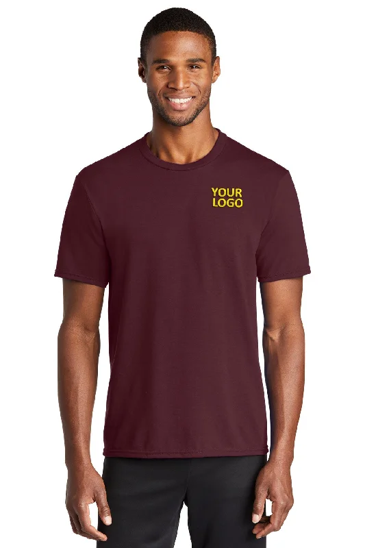 Port & Company Performance Branded Blend Tee's, Athletic Maroon