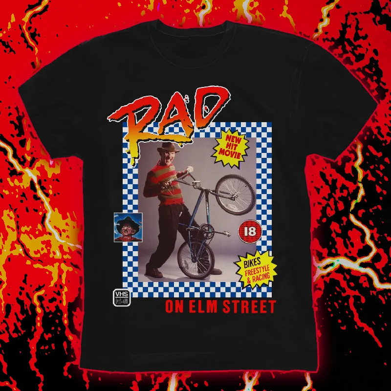 Rad On Elm St - Oversized Print Tee