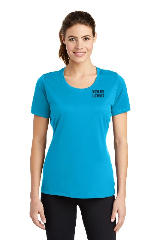 Sport-Tek Ladies PosiCharge Customized Tough Tee's, Atomic Blue