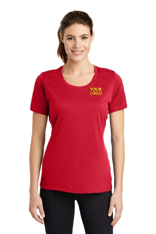 Sport-Tek Ladies PosiCharge Customized Tough Tee's, Deep Red