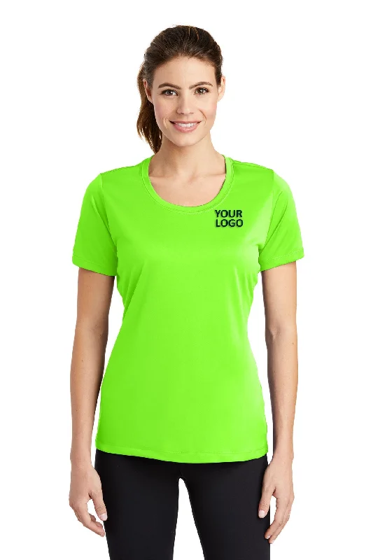 Sport-Tek Ladies PosiCharge Customized Tough Tee's, Neon Green