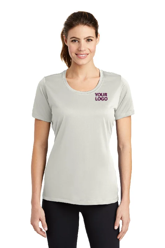 Sport-Tek Ladies PosiCharge Branded Tough Tee's, Silver