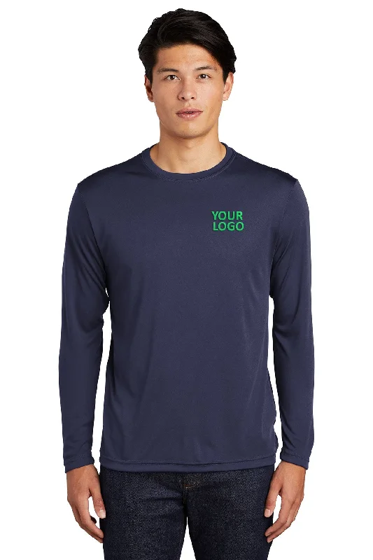 Sport-Tek Long Sleeve PosiCharge Branded Competitor Tee's, True Navy