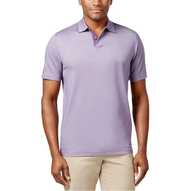 Tasso Elba Men's Polo T-Shirt Lavender Sky Size Large - Purple - L