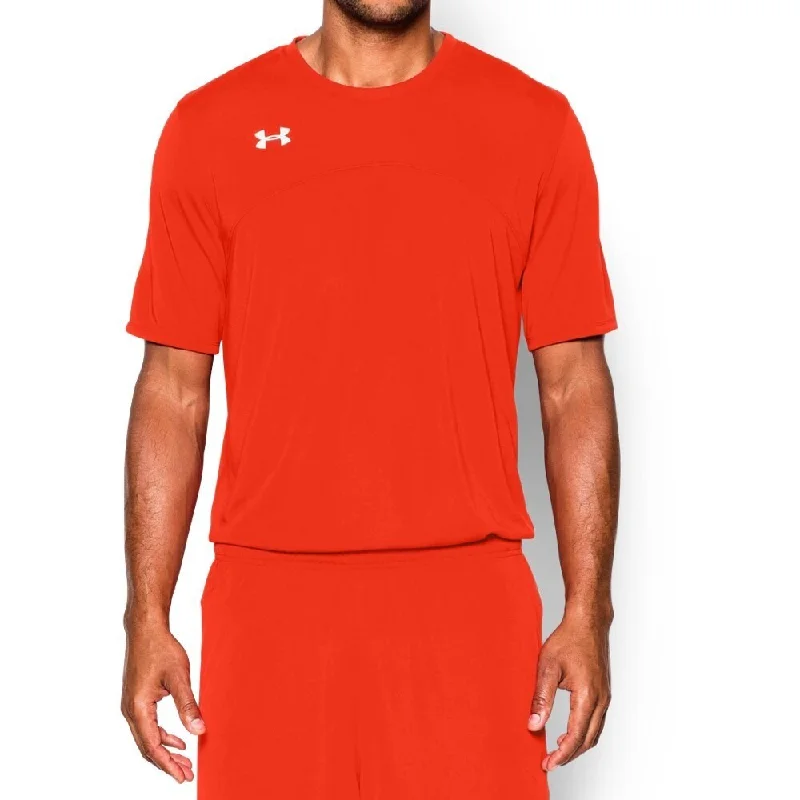 Under Armour Men's Golazo Soccer Jersey T-Shirt Orange Size Large