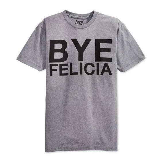 Univibe Men's Bye Felicia Graphic T-Shirt Grey,XXL