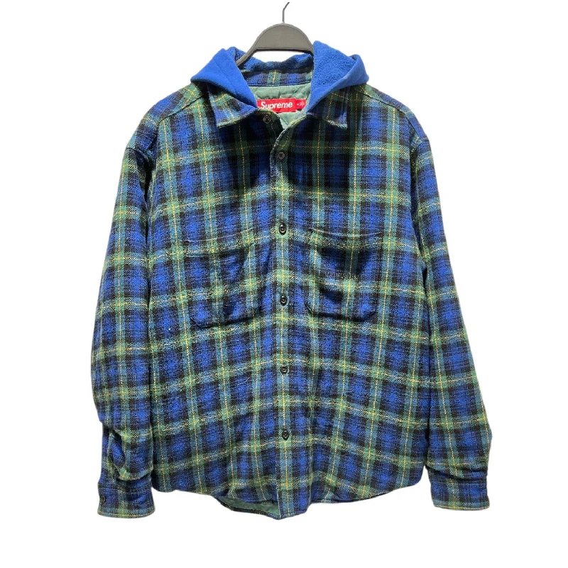 Supreme/Heavy Sweater/M/Plaid/Cotton/GRN/ TARTAN FLANNEL HOODIE