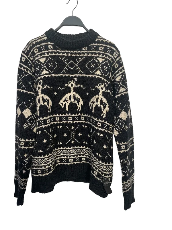 BROOKS BROTHERS/Sweater/2/All Over Print/Cotton/BLK/