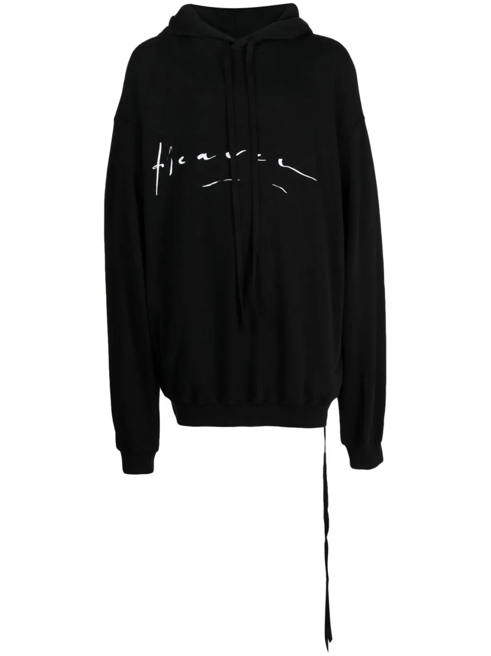 Drop-Shoulder Cotton Hoodie