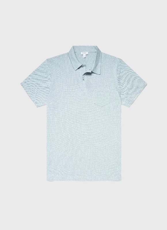 Men's Riviera Polo Shirt in Blue Sage