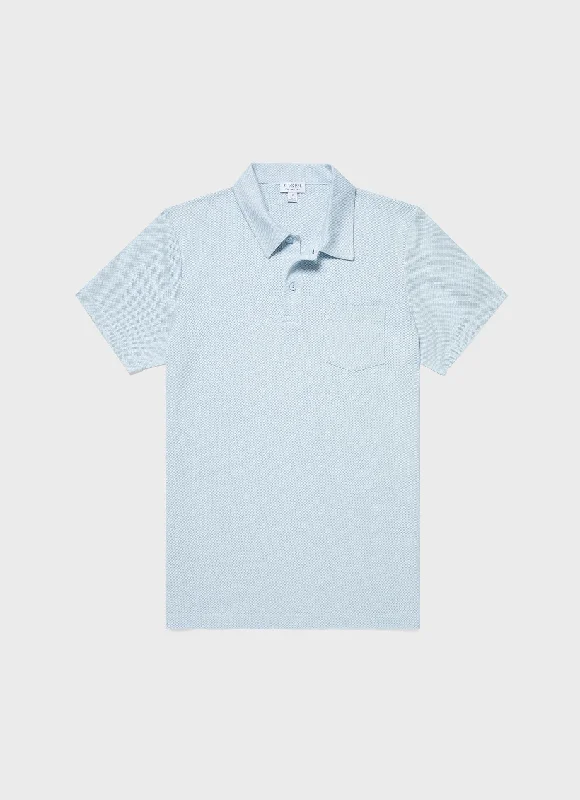 Men's Riviera Polo Shirt in Light Blue