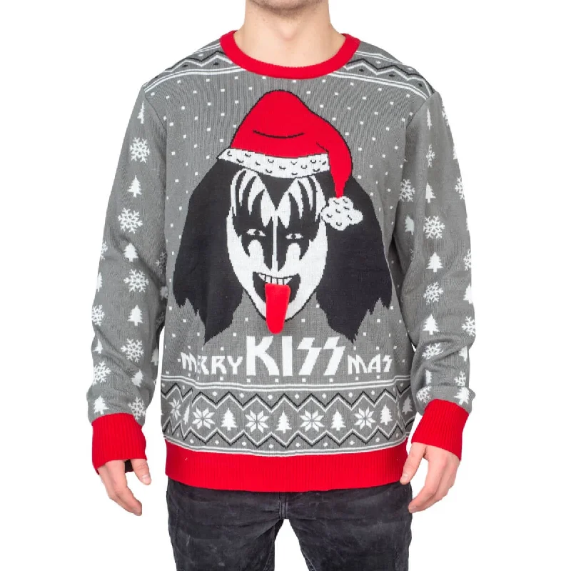 Merry Kissmas Flappy Sweater Kiss Ugly Christmas Sweater